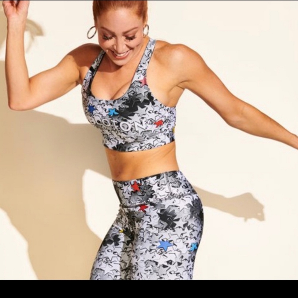 Peloton Silver Stars Sports Bra